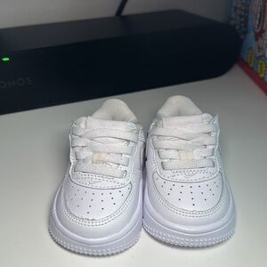 Sz 1.5 White Nike Air Force Ones